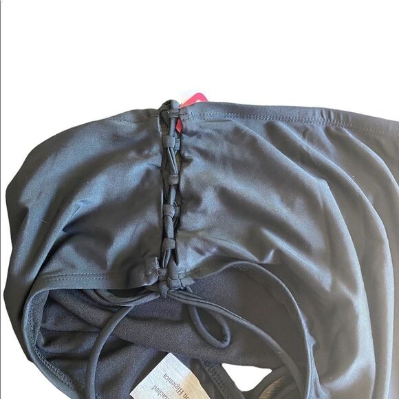 Xhilaration high waisted side tie black swim bottoms multiple sizes 20W/22W - Picture 3 of 5